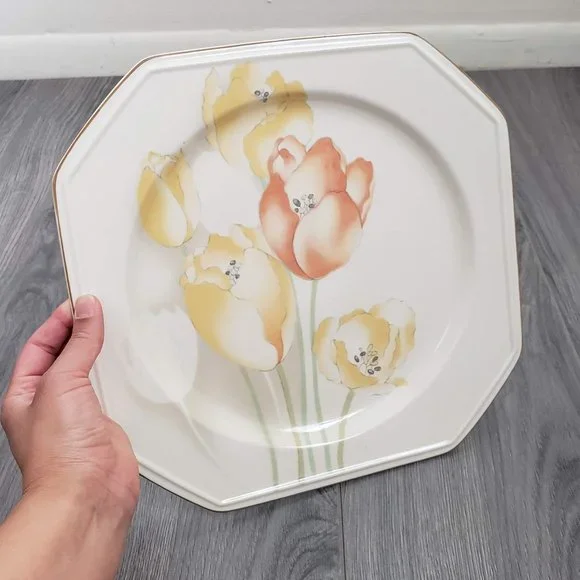 Mikasa Dutch Garden Dinner Plate Continental Ivory - Picture 2 of 8